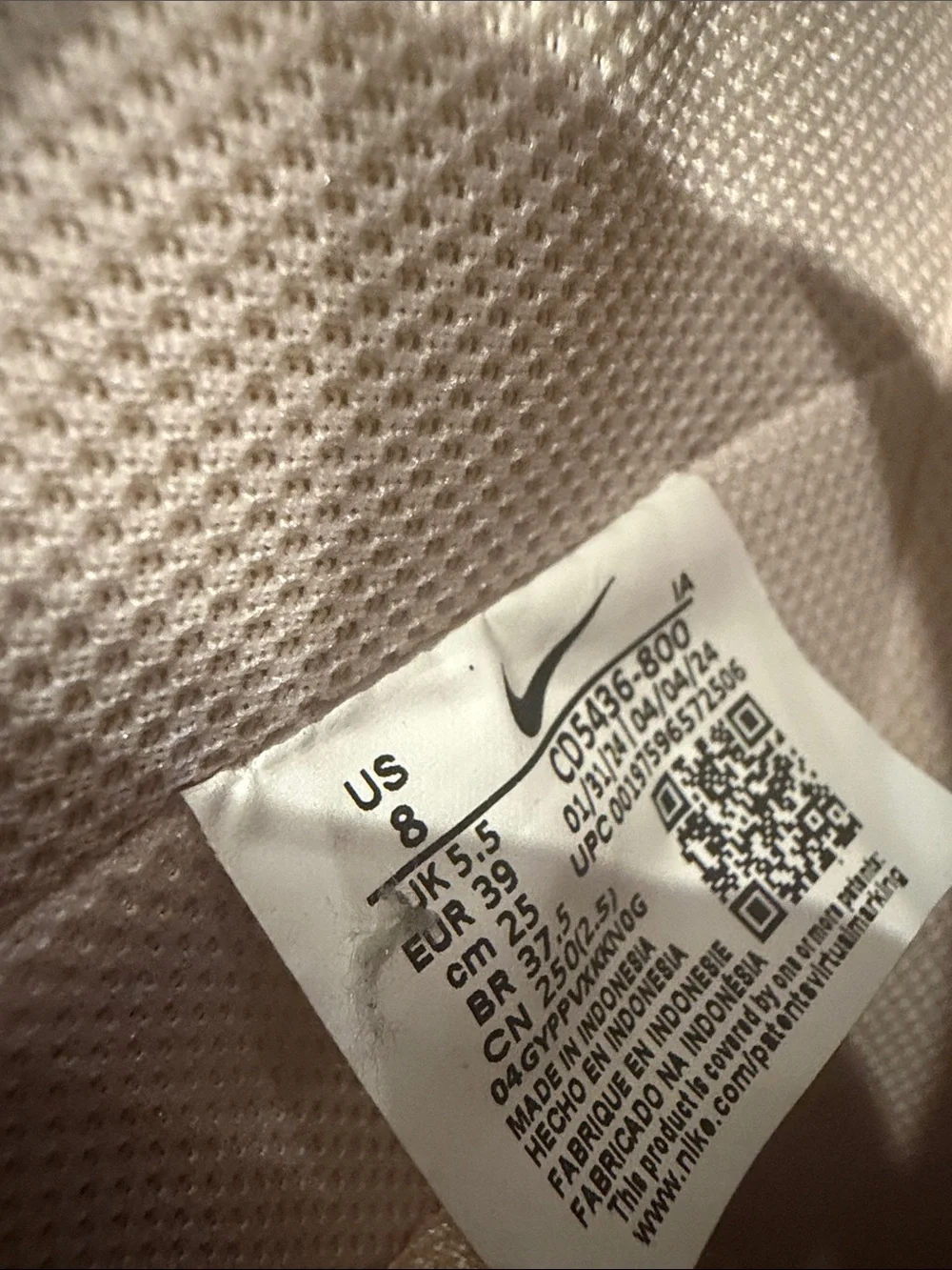 Nike high-Top Sneakers White & Pale Pink - Picture 5 of 7